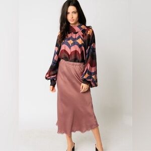 NWT Olivaceous Rosé All Day Skirt, size small